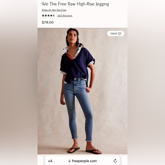 WE THE FREE Olive High Rise Jegging, Size 28, EUC - Picture 6 of 6